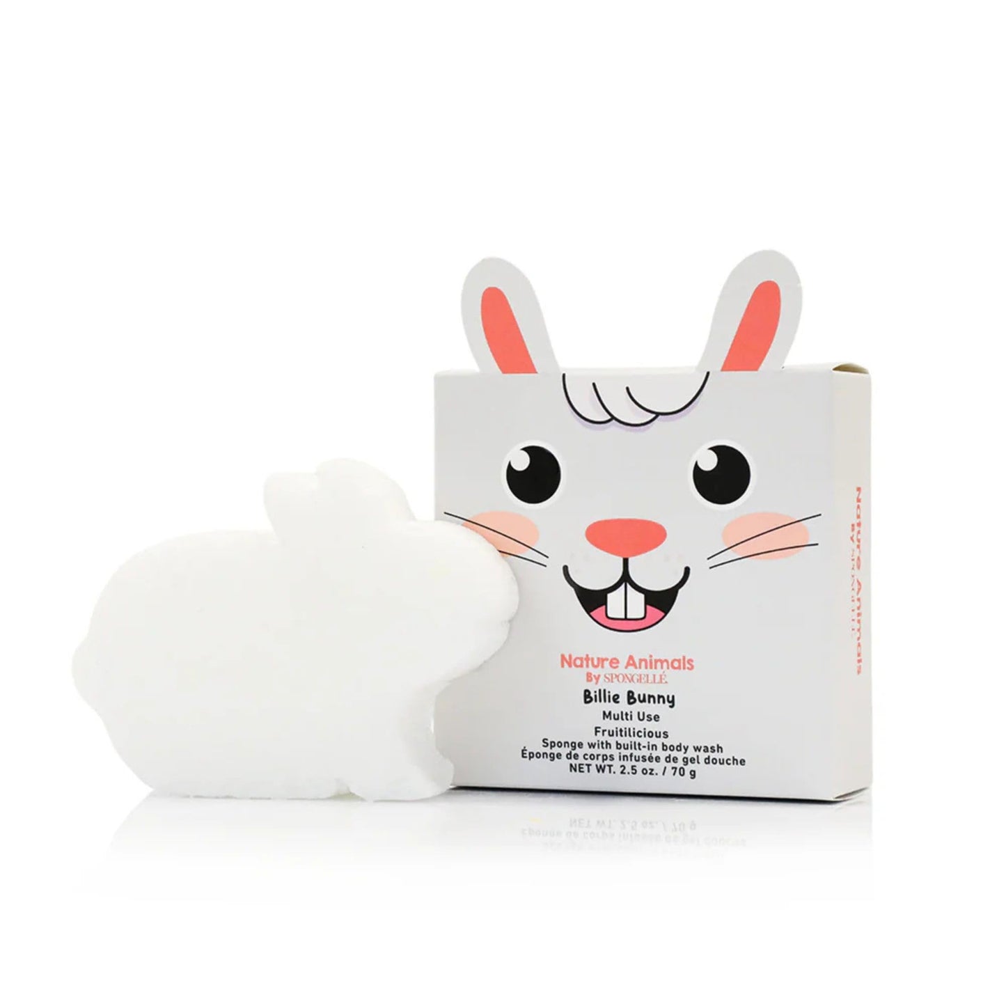 Spongellé Billie Bunny Farm Animals Kid's Body Buffer - All Ages - Body Wash Infused Shower Loofah - Newborn Essentials & Baby Essentials Beauty and Personal Care SPONGELLÉ