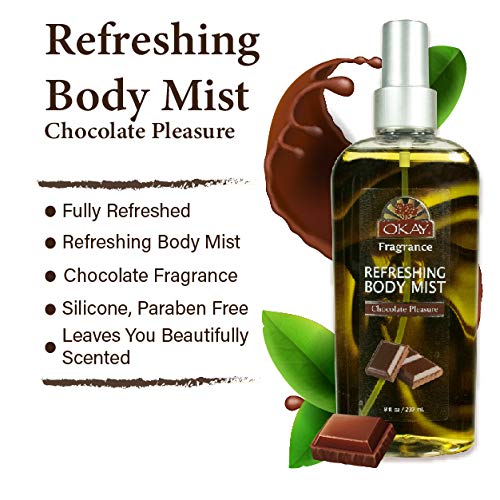 Refreshing Body Mist Chocolate Pleasure Leaves You Beautifully Scented Fully Refreshed Will Awaken Your Senses Leaving You Feeling Revitalized Beauty & Personal Care OKAY