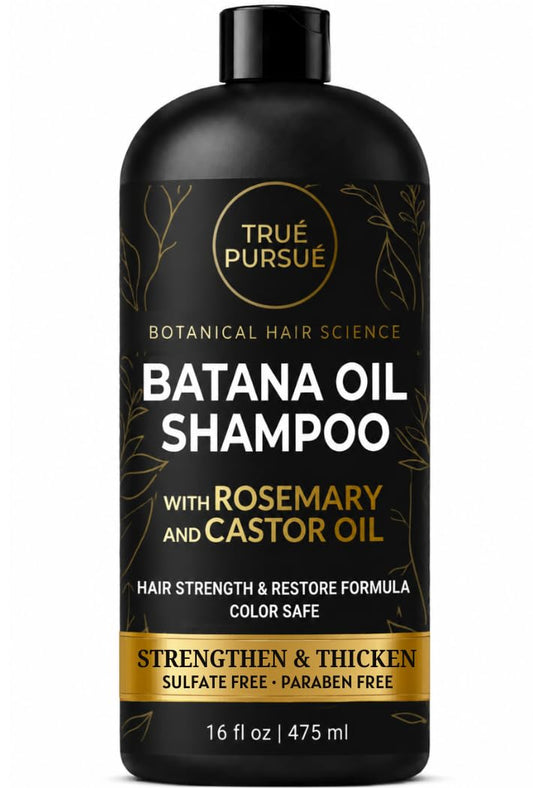 Batana Oil Shampoo for Hair Growth & Strength - Rosemary & Castor Oil Sulfate-Free Shampoo for Thinning, Dry, & Damaged Hair for Men and Women Beauty & Personal Care TRUÉ PURSUÉ