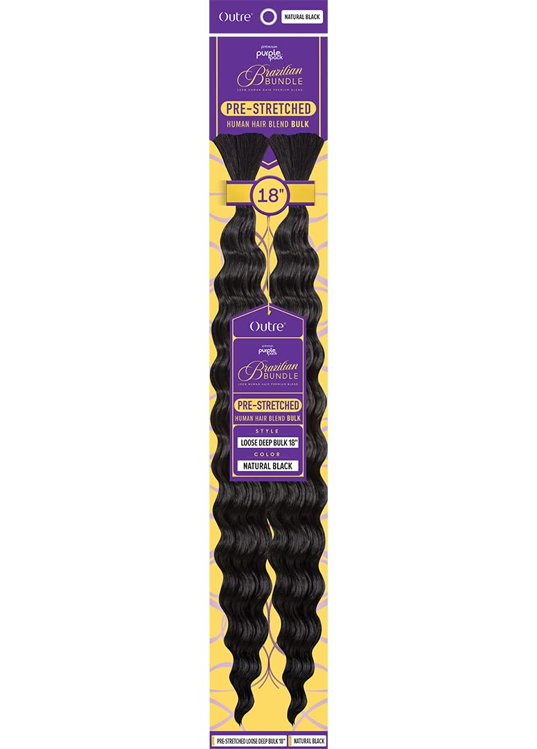 Outre Purple Pack Brazilian - Prestretched Loose Deep Bulk 18" (LIGHT AUBURN 30)