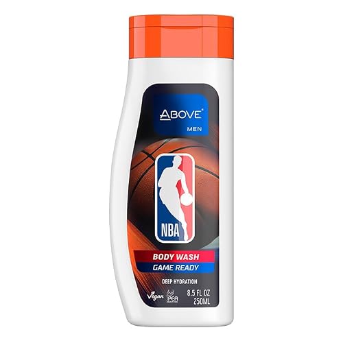 ABOVE NBA Body Wash for Men | GAME READY | Deep Hydration & Energizing Cleanse | Fresh-Court Cooling Scent | 8.5 oz Beauty & Personal Care NBA