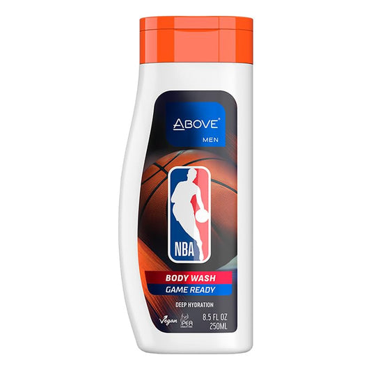ABOVE NBA Body Wash for Men | GAME READY | Deep Hydration & Energizing Cleanse | Fresh-Court Cooling Scent | 8.5 oz Beauty & Personal Care NBA