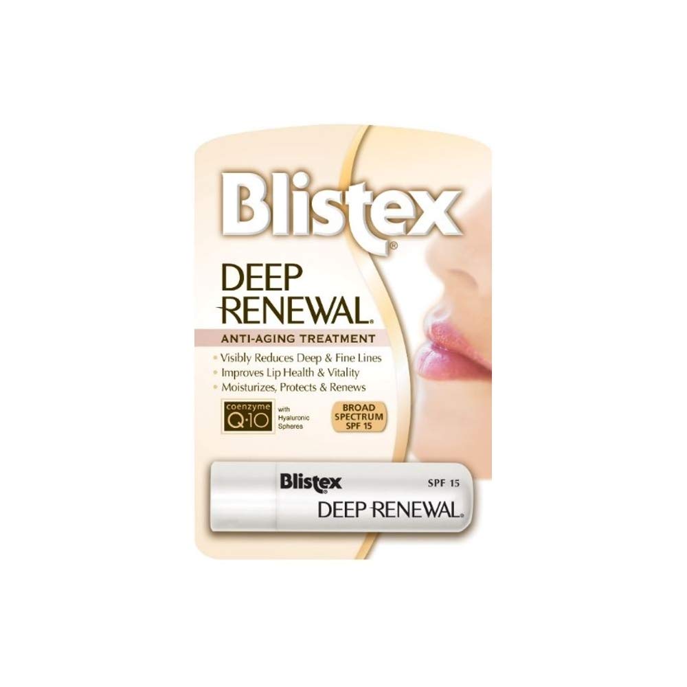 Blistex Deep Renewal Lip Protectant Sunscreen Balm, 0.13 Ounces (3.69g) (Value Pack of 4) Beauty and Personal Care Blistex