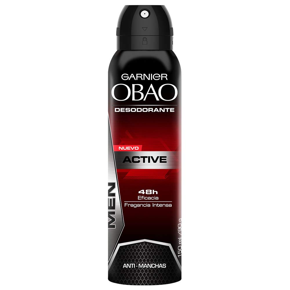 Obao Mens Active Deodorant Spray 150ml - Desodorante Activo Aerosol para Hombre (Pack of 1) Beauty and Personal Care Obao