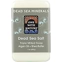 One With Nature Dead Sea Mineral Soap, Sea Salt, 7 oz - 2pc Beauty & Personal Care One With Nature