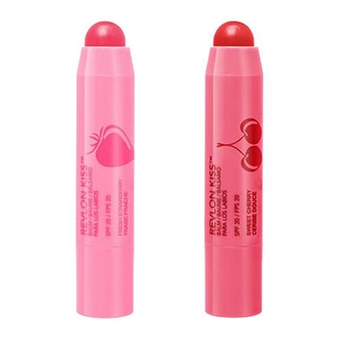 Revlon Revlon Kiss Balm DUO PACK - fresh strawberry/sweet cherry #025/030 Beauty & Personal Care REVLON
