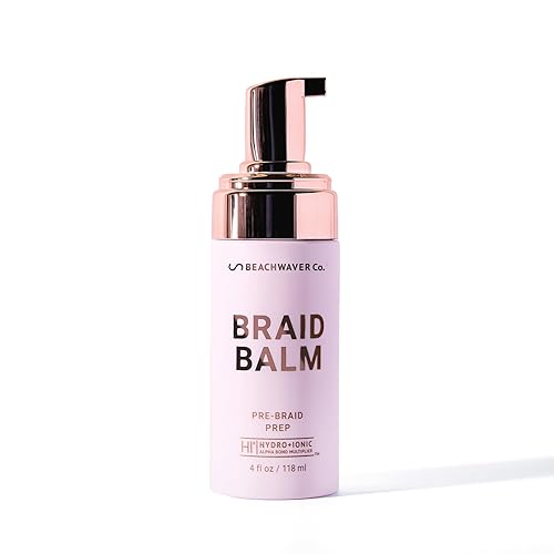The Beachwaver Co. Braid Balm Pre-Braid Prep - Full Size (4 Fl Oz) | Frizz-Taming Primer Foam | Strengthen and Reduce Flyaways w/HiX Vegan Bond Beauty & Personal Care The Beachwaver Co.