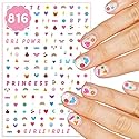 xo, Fetti Kids Nail Stickers - 816 Decals | Birthday Girl Party Favors, DIY Home Activity, Gift, Cute Nail Transfer, Groovy, Princess, Girl Power Beauty & Personal Care xo, Fetti