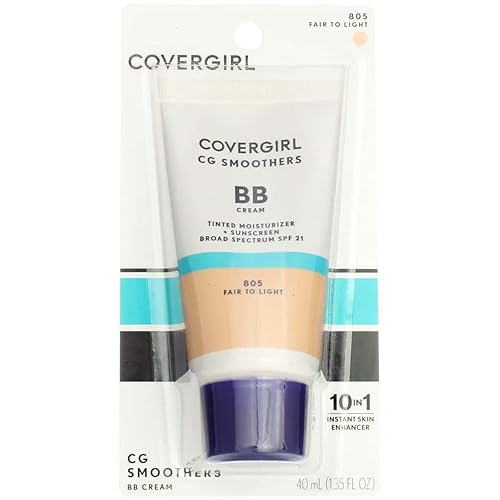 CoverGirl Smoothers SPF 21 Tinted Coverage, Fair to Light [805], 1.35 oz (Pack of 8) Beauty & Personal Care COVERGIRL