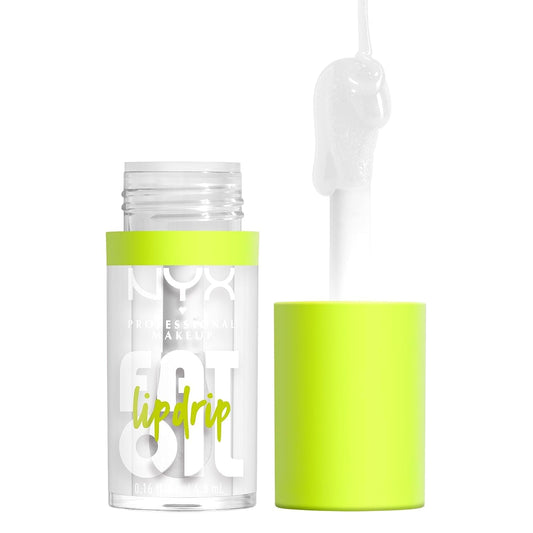 NYX PROFESSIONAL MAKEUP Fat Oil Lip Drip, Moisturizing Lip Oil Gloss, Vegan Tinted Formula, Up to 12 HR Hydration - My Main (Clear) Beauty & Personal Care NYX PROFESSIONAL MAKEUP