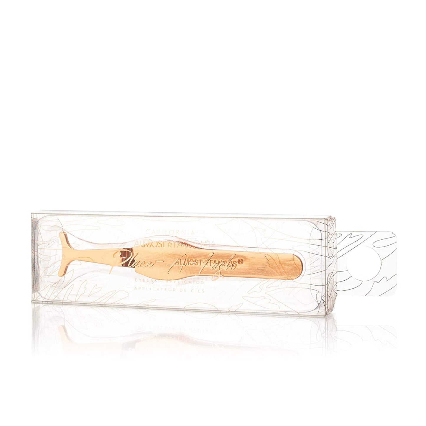 Almost Famous Magnetic False Eyelash Applicator Tool - Rose Gold Mess-Free Lash Tweezers for Strip Lashes and Extensions, Precision Grip, Beauty and Personal Care ALMOST FAMOUS