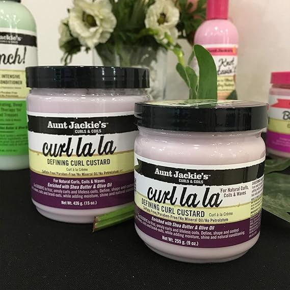 Aunt Jackies Curl La La Defining Curl Custard 15 Ounce Jar (443ml) (2 Pack) Beauty & Personal Care Aunt Jackie's