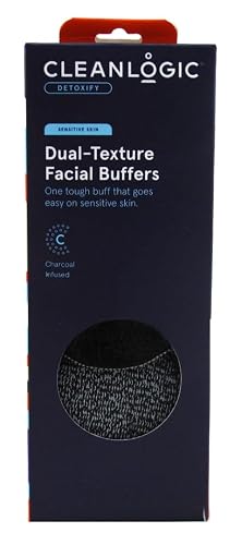 Clean Logic Detoxify Dual Texture Facial Buffers (Pack of 3) Beauty & Personal Care Cleanlogic