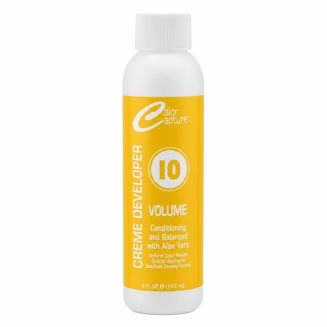 COLOR CAPTUR 10 Volume Cream Hair Developer - Color Activator for Toning & Glossing | Paraben-Free, Cruelty-Free, Made in USA | ISO & GMP Certified | Beauty & Personal Care COLOR CAPTURE