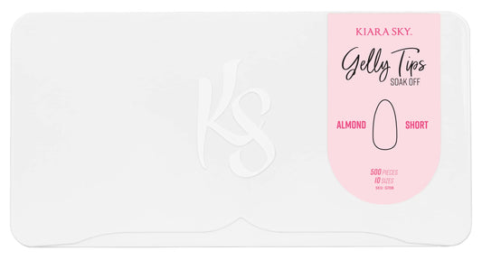 Kiara Sky Gelly Tips Soak Off Soft Gel Nail Extension (Almond Short) False Press On Nail