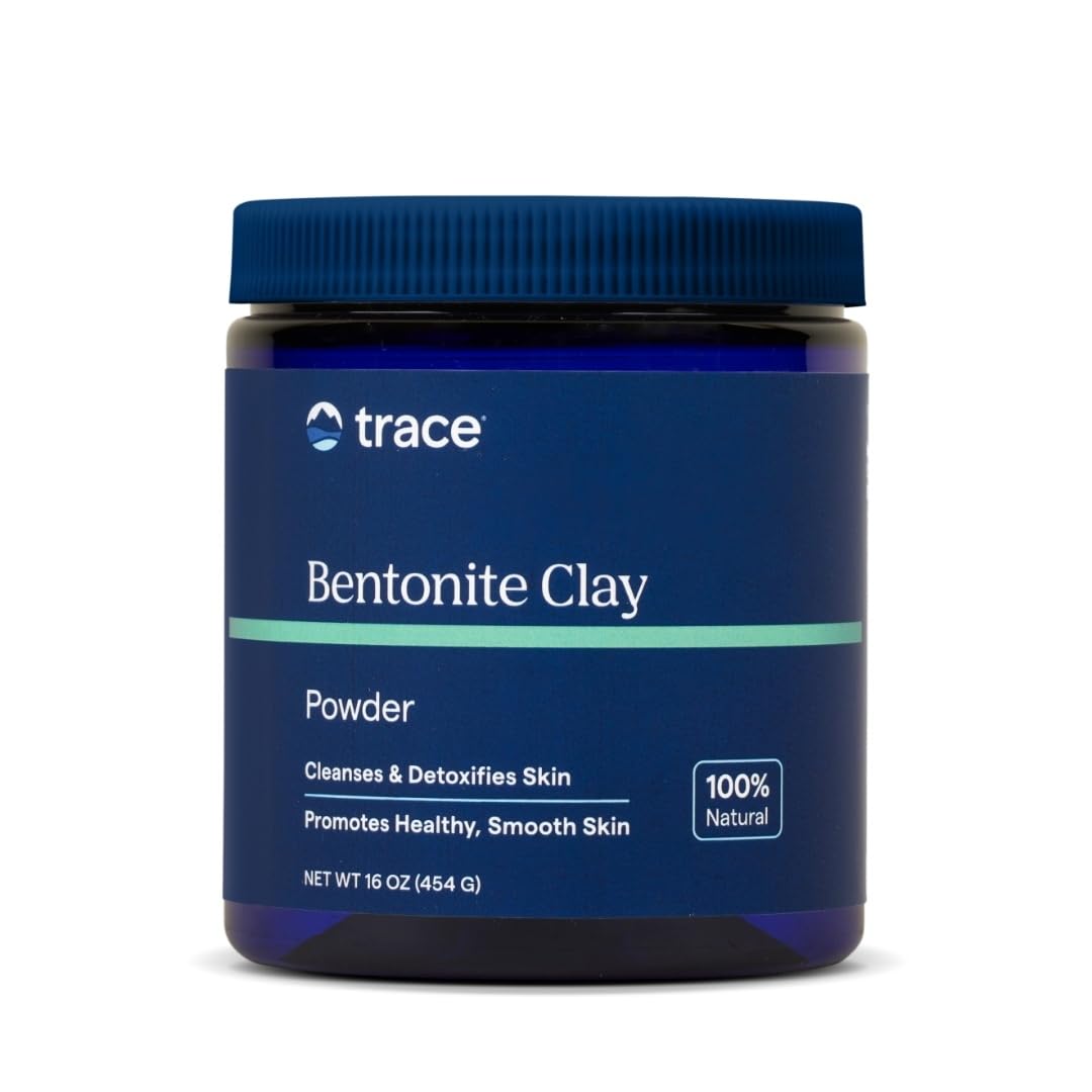 Trace Minerals Bentonite Clay - Bentonite Clay Mask for Clear Skin - Face & Body Mask - Deep Cleaning - Remove Impurities - 100% Natural - 16 oz (15 Beauty & Personal Care Trace Minerals
