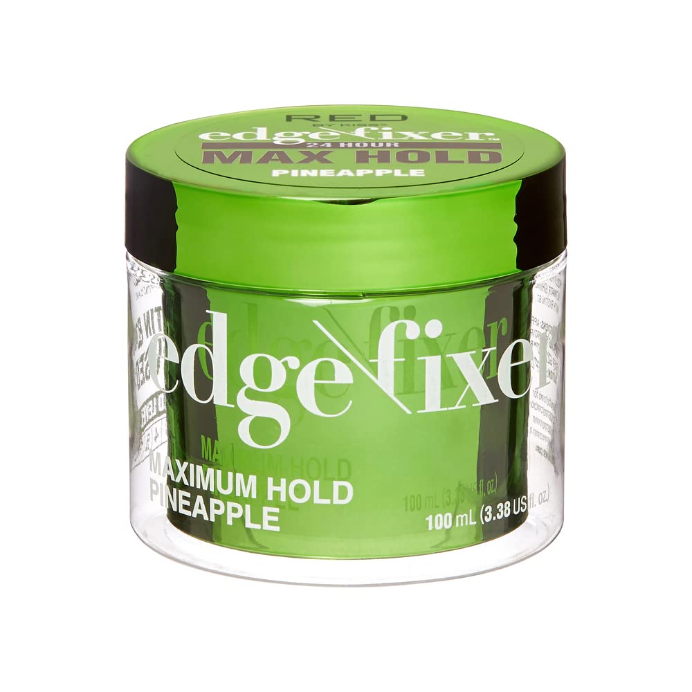 Red by Kiss Edge Fixer Hair Shine Gel, 24 Hour Max Hold, Non-Flaking, Biotin B7 Infused, Natural Styling, Professional Edge Control Wax, Perfect Beauty & Personal Care Red by Kiss