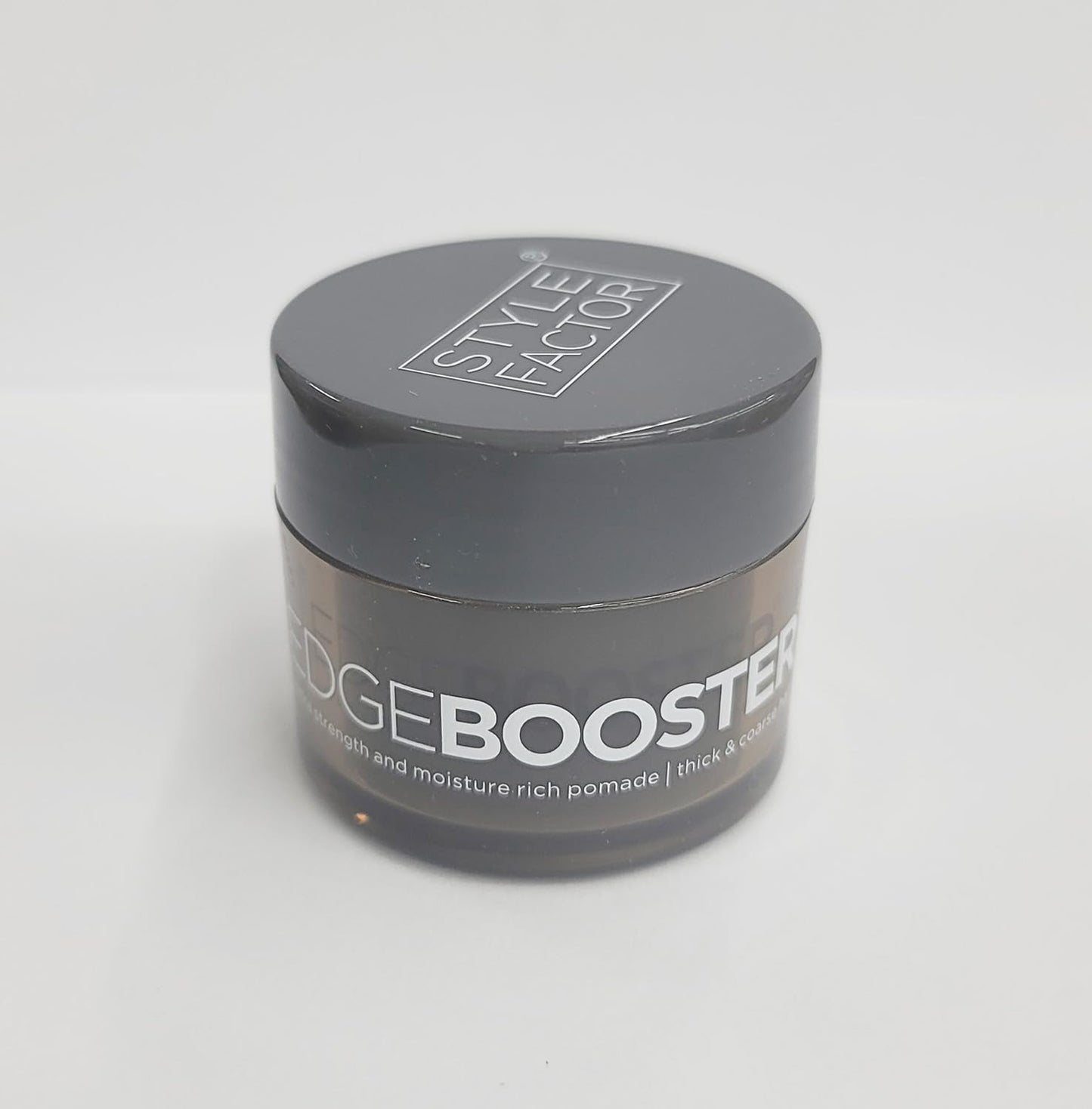 Style Factor Edge Booster Extra Strength and Moisture Rich Pomade 0.85oz Mini Travel Size (0.85oz, Pack of 1, Hematite) Beauty & Personal Care Style Factor