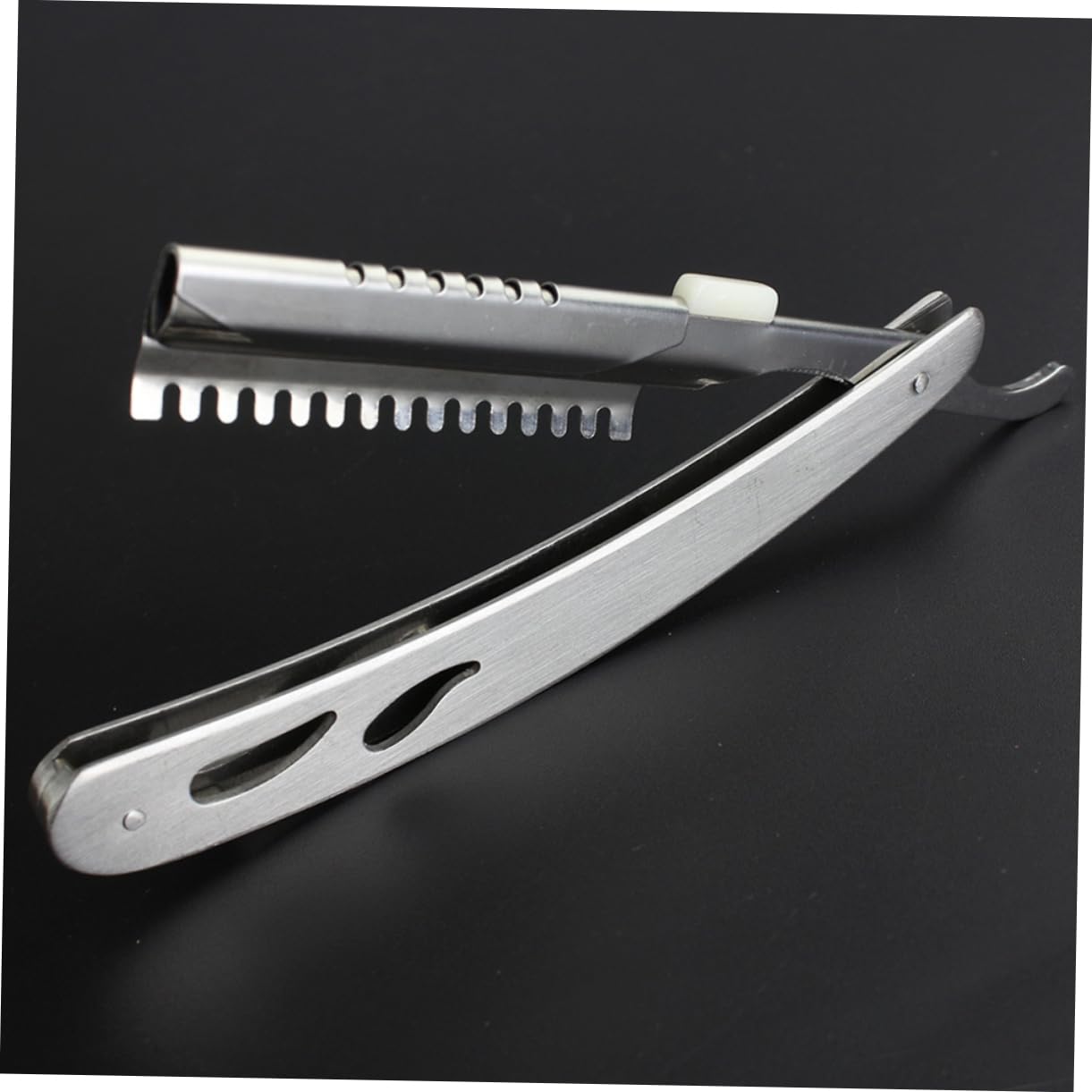 NIYANGLE Stainless Steel Manual Shaver Blade Holder for Men Barber Razor Blades Stand Sturdy Metal Shaving Supply Compatible Manual Razors Beauty and Personal Care NIYANGLE