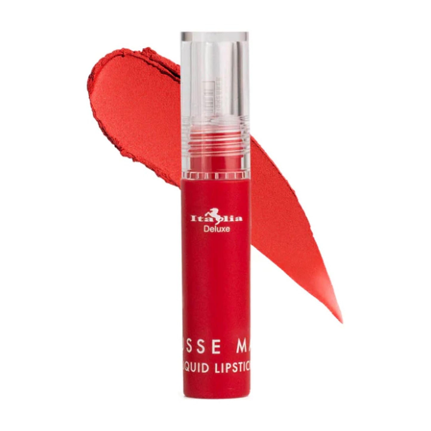 Italia Deluxe Pick 1 Mousse Matte Liquid Lipstick Comfortable Velvet Finish & Zipper Bag (190-06 : HEARTBREAKER, Full Size) Beauty & Personal Care Italia Deluxe