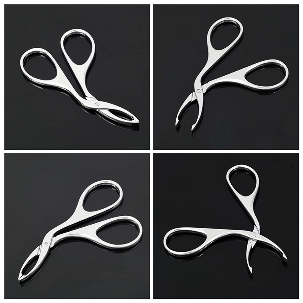 AFPSDLFJDLS Scissors Flat Tip Eyebrow Extension Tweezer Clamp Plier Eyebrows Clipper Stainless Steel Eyelash Hair Remove Epilating Tool Beauty and Personal Care AFPSDLFJDLS