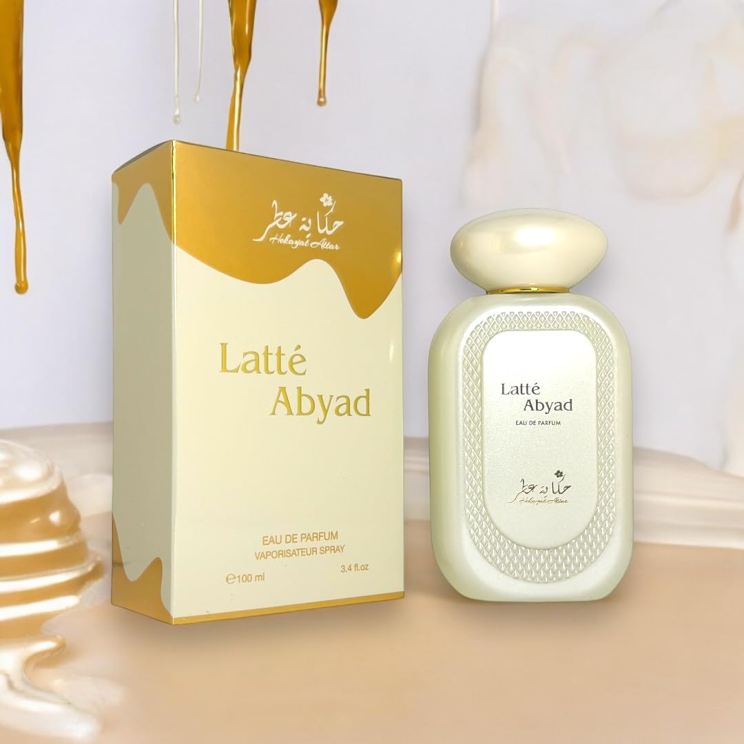 HEKAYAT ATTAR Latte Abyad Eau De Parfum 100 ML SPray Perfume Made in Dubai UAE Beauty & Personal Care HEKAYAT ATTAR