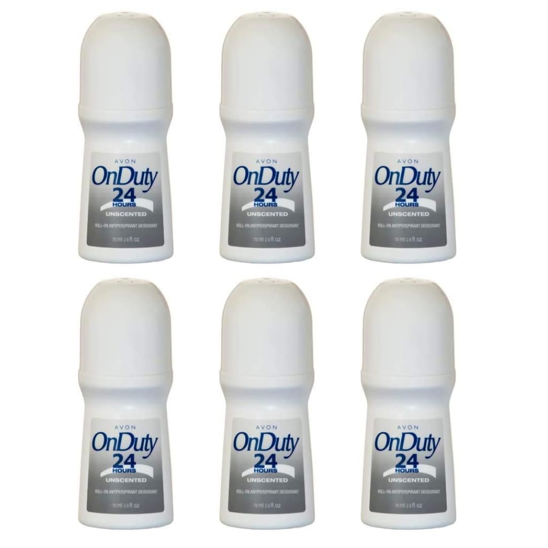 Roll On Deodorant On Duty 24hr Unscented - 6 pack Beauty & Personal Care AVON