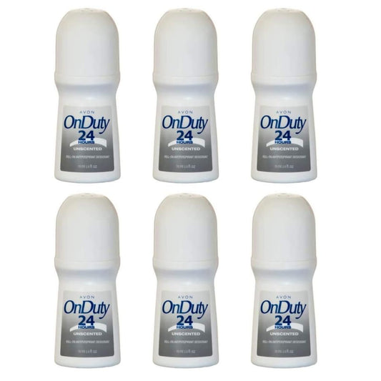 Roll On Deodorant On Duty 24hr Unscented - 6 pack Beauty & Personal Care AVON