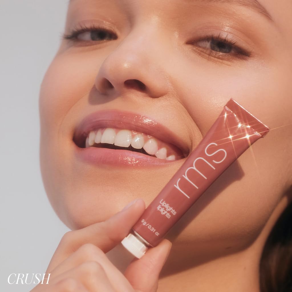 RMS Beauty Liplights Cream Lip Gloss - Plumping Lip Balm & Tinted Lip Stain Hybrid - Hydrating Lip Plumper with Shea Butter & Jojoba Oil - 0.3 oz Beauty & Personal Care RMS Beauty