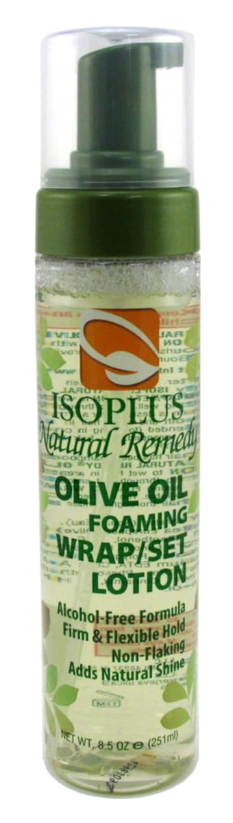 Isoplus Natural Remedy Olive Oil Foaming Wrap/Set Lotion 8.5 Ounce (Pack of 6) Beauty & Personal Care Isoplus