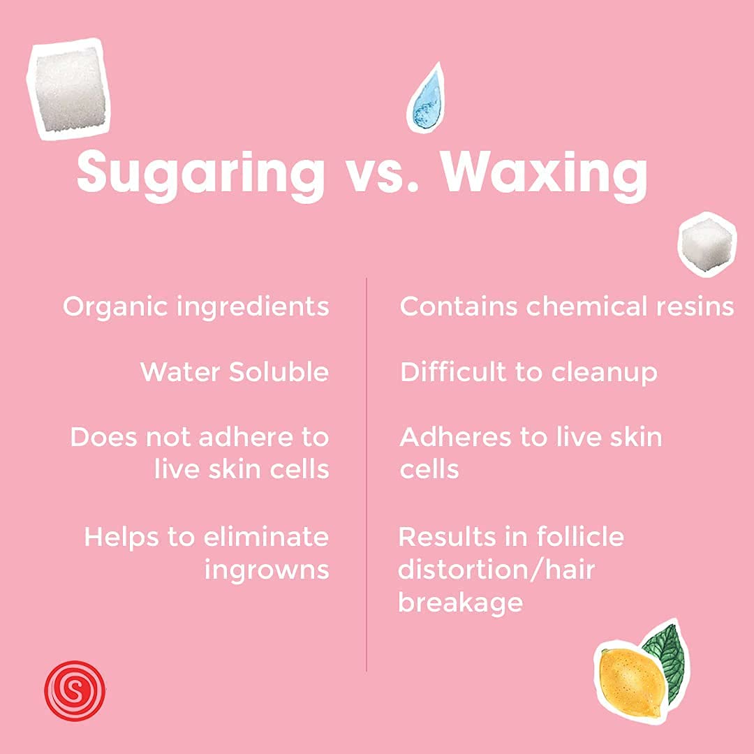 Sugaring Paste personal size for Bikini, Brazilian, Legs, Arms Sugaring hair removal + Anti-ingrown hair solution with roller applicator and sugaring Beauty and Personal Care Sugaring NYC