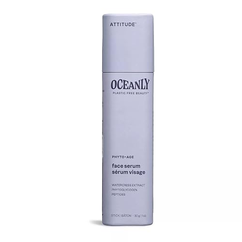 ATTITUDE Oceanly Face Serum Bar, EWG Verified, Plastic-free, Plant and Mineral-Based Ingredients, Vegan and Cruelty-free Beauty Products, PHYTO AGE Beauty & Personal Care BIO SPECTRA ATTITUDE