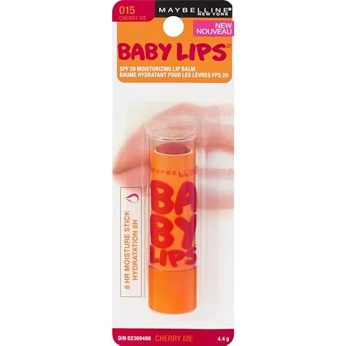 Maybelline Baby Lips Moisturizing Lip Balm , Cherry Me 0.15 oz (Pack of 2) Beauty & Personal Care MAYBELLINE