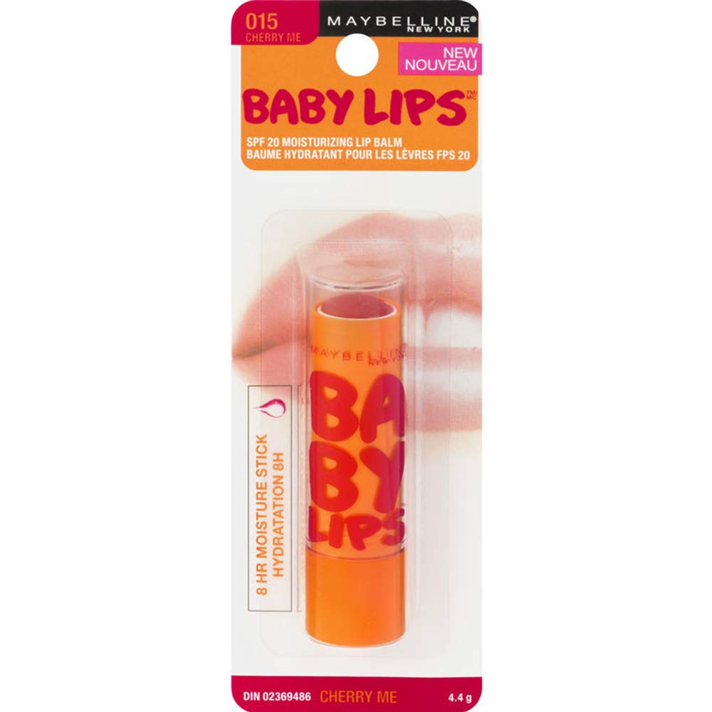 Maybelline Baby Lips Moisturizing Lip Balm , Cherry Me 0.15 oz (Pack of 2) Beauty & Personal Care MAYBELLINE