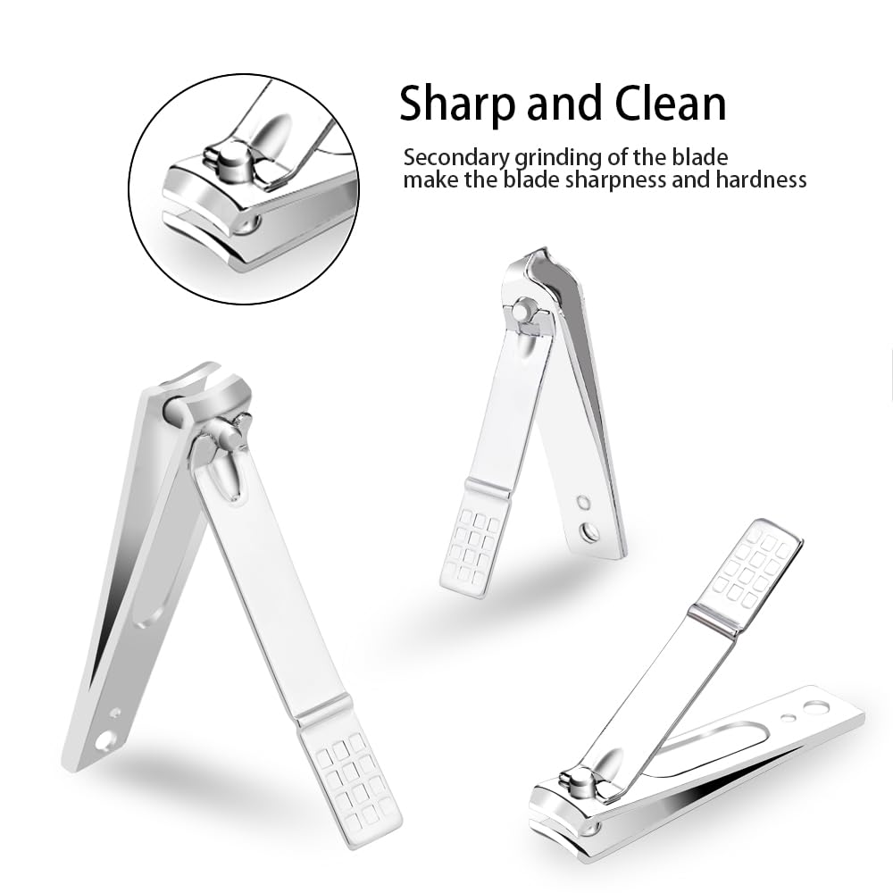 ZIZZON Nail Clippers Kit Manicure Pedicure Set with Holographic Case(Purple) Beauty & Personal Care ZIZZON