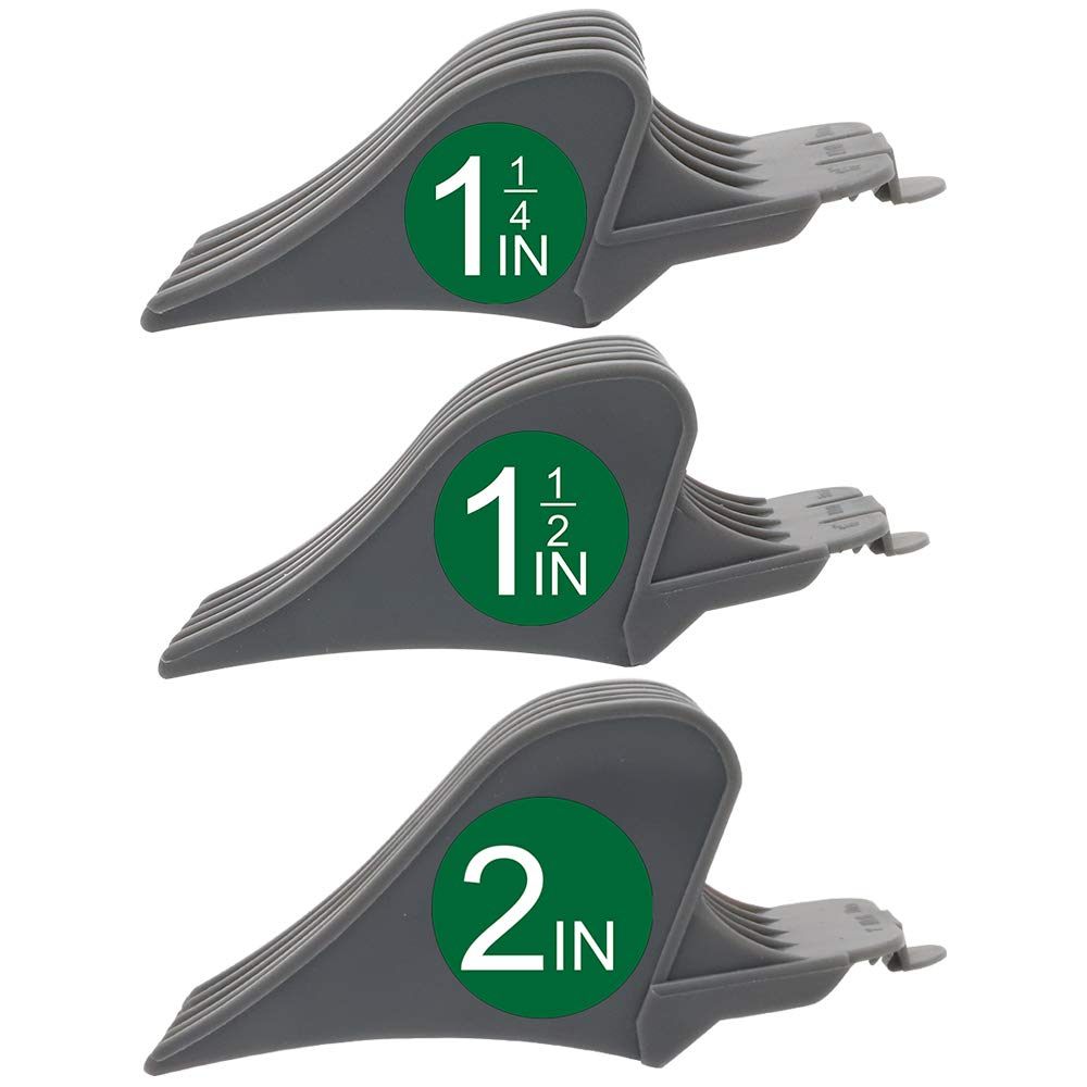 CR8GR8 Hair Clipper Guards, 3 Count - Includes NO.10, NO.12, NO.16 - Fits Most Wahl Clippers, 1.5 inch & 1.25 inch & 2 inch, Gray