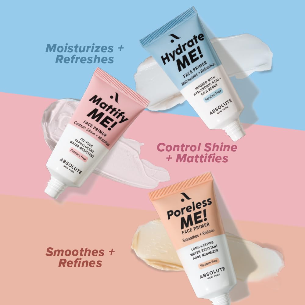 Absolute New York's Silky Smooth Skin Enhancing Face Primer (Poreless Me!, 1.01 fl oz) Beauty & Personal Care Absolute New York