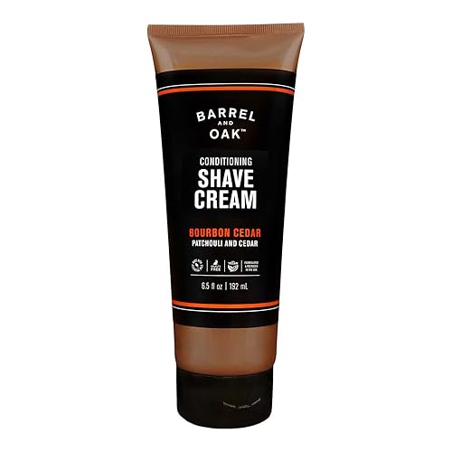 Barrel and Oak - Conditioning Shave Cream, Men's Shaving Cream, Moisturizing Shave Cream, Caffeine & Antioxidant-Rich, Helps Prevent Nicks, Bumps… Beauty & Personal Care Barrel & Oak