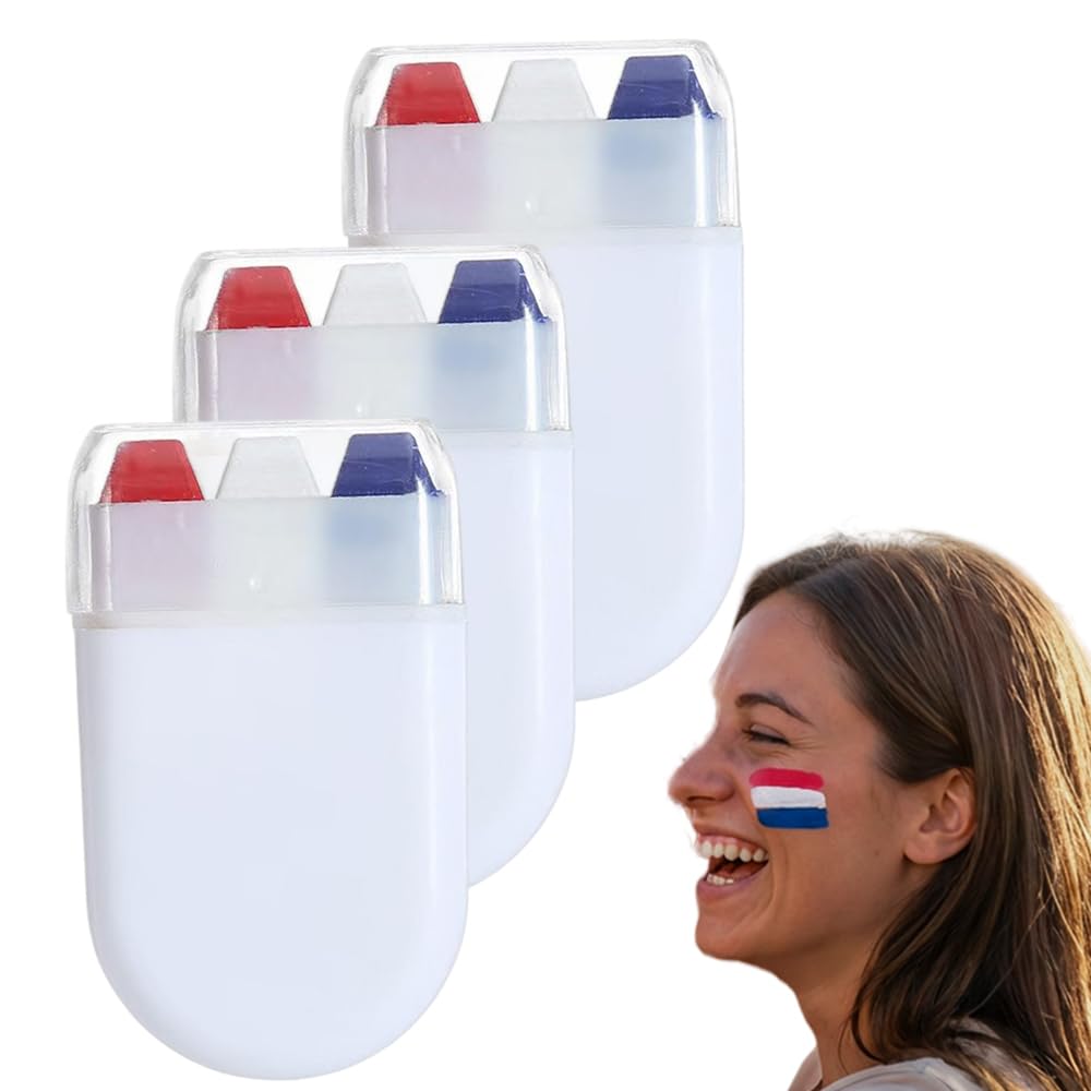 Face Paint Stick, Washable National Flag Face Paint Stick for 2026 Football Rugby Baseball Soccer, Eye Black Face & Body Paint for Outdoors Game Beauty & Personal Care AprYew