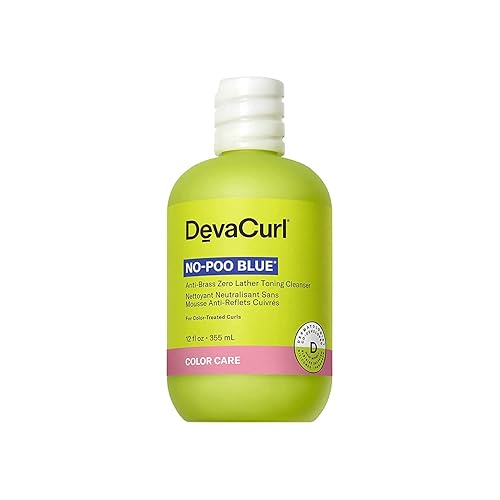 DevaCurl No-Poo Blue® Anti-Brass Zero Lather Toning Cleanser, Superfruits, 12 fl. oz. Beauty & Personal Care DevaCurl