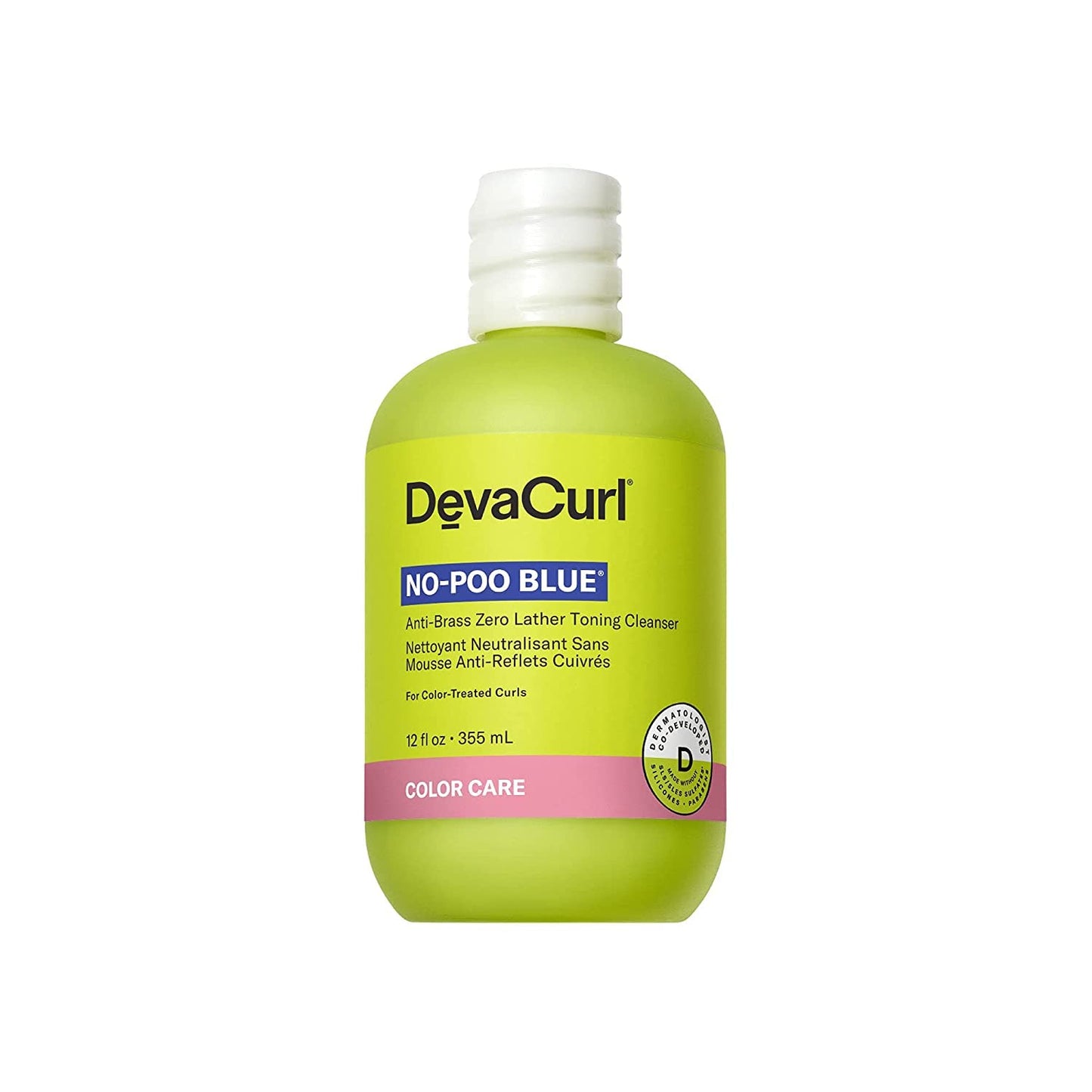 DevaCurl No-Poo Blue® Anti-Brass Zero Lather Toning Cleanser, Superfruits, 12 fl. oz. Beauty & Personal Care DevaCurl