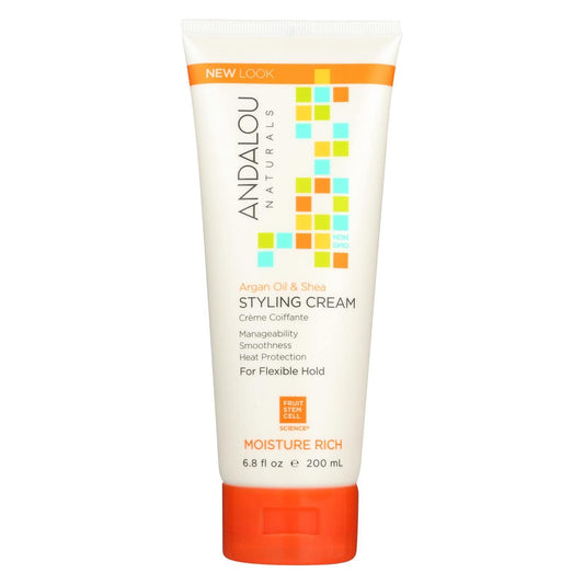 Styling Cream, Argan Oil & Shea, Moisture Rich, 6.8 oz by Andalou Naturals Beauty & Personal Care Andalou Naturals
