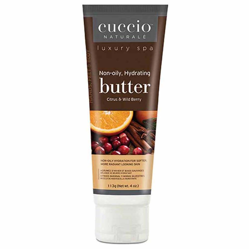 Cuccio Naturale Citrus & Wild Berry Butter Blend - Ultra-Moisturizing Body Cream for Hands, Feet, and Body - 4 ounce Beauty & Personal Care Cuccio