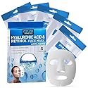 Azure Cosmetics Hyaluronic Acid & Retinol Anti Aging Face Mask - Dermatologist Tested - Rejuvenating & Hydrating - Helps Reduce Fine Lines Beauty & Personal Care Azure Cosmetics