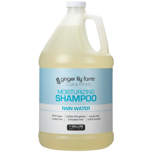 Ginger Lily Farms Club & Fitness Moisturizing Shampoo for All Hair Types, 100% Vegan & Cruelty-Free, Rain Water Scent, 1 Gallon (128 fl oz) Refill Beauty & Personal Care Ginger Lily Farms