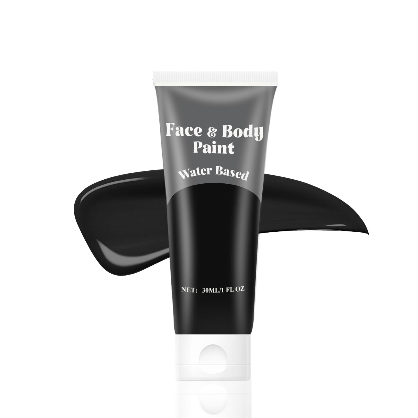 Black Face Body Paint,Water Based Cream Face Paint Halloween Makeup,Black Face Paint For Adult Carnival Cosplay Halloween SFX Skull Joker Zombie Beauty & Personal Care TUHPIBK