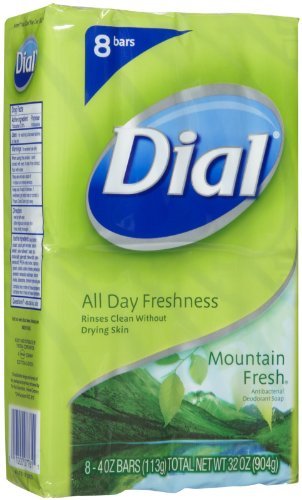 Dial Bar Soap - Mountain Fresh - 4 oz - 8 ct Beauty & Personal Care Dial