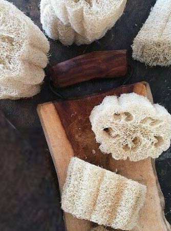 5pcs Natural Ecological Loofah Exfoliating Sponge Bath Body Shower Scrubber Beauty and Personal Care Izgut