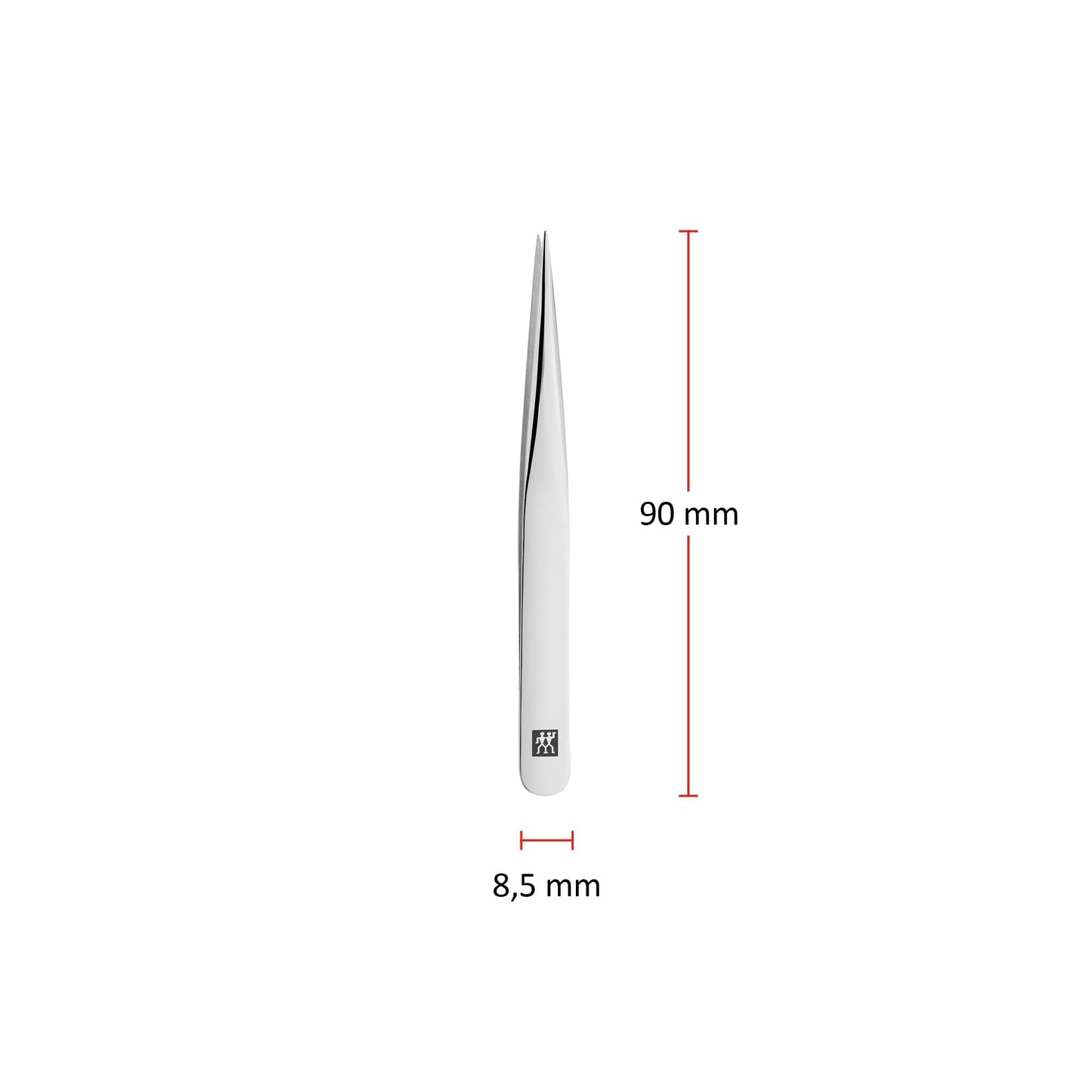 ZWILLING Pointed Tweezer (removal of splinters, ingrown or fine hair, hand-finished, roughened tips), Polished, Silver, 3.5 inch Beauty and Personal Care ZWILLING