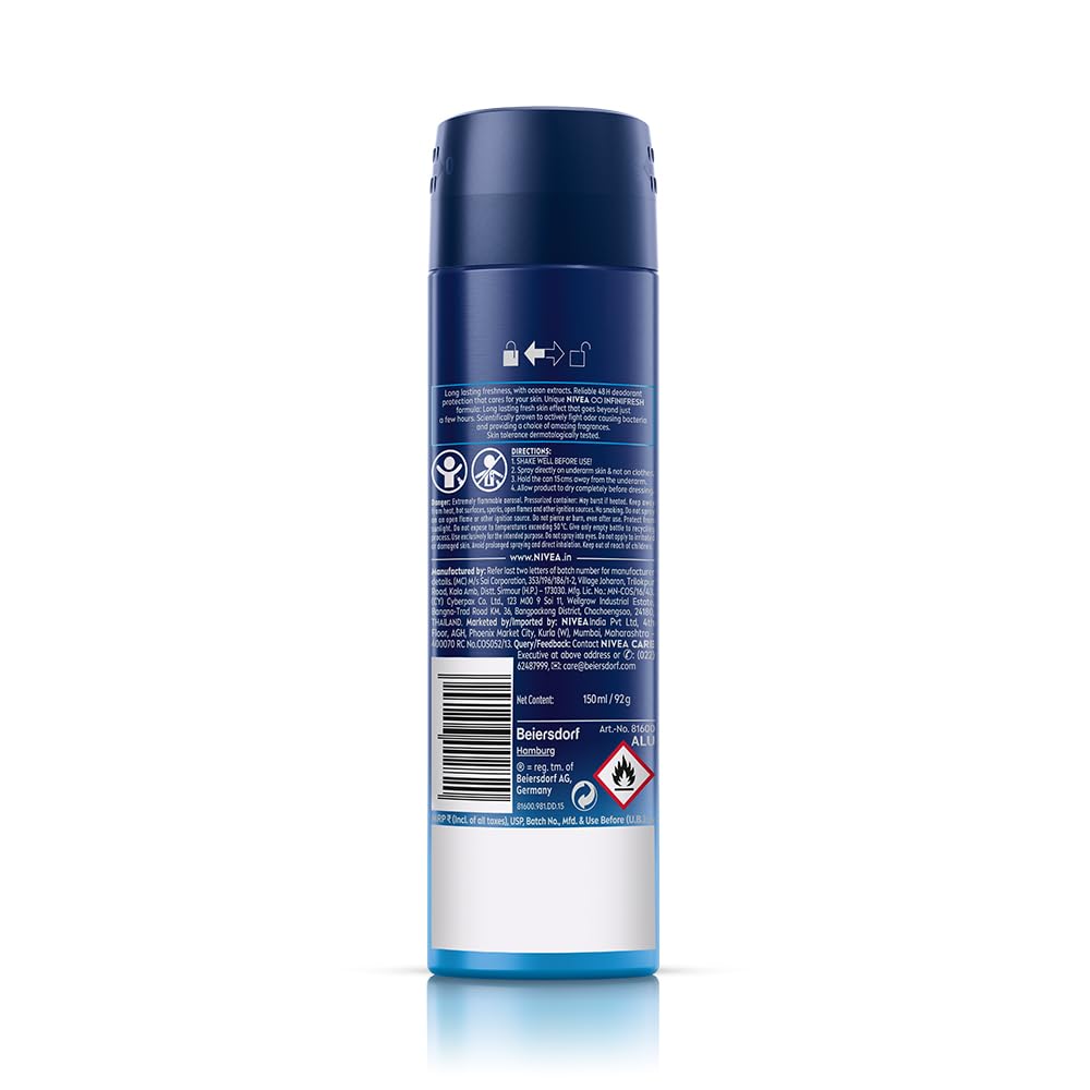 Nivea Fresh Active Original 48 Hours Deodorant, 150ml Beauty and Personal Care NIVEA